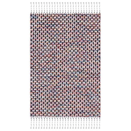Safavieh 6 x 6 ft. Montauk Contemporary Square Rug Red & Yellow MTK475Q-6SQ